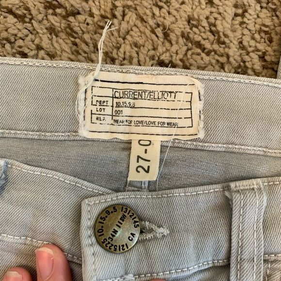[Current Elliott] Gray Skinny Jeans - Size 27 - Picture 2 of 4